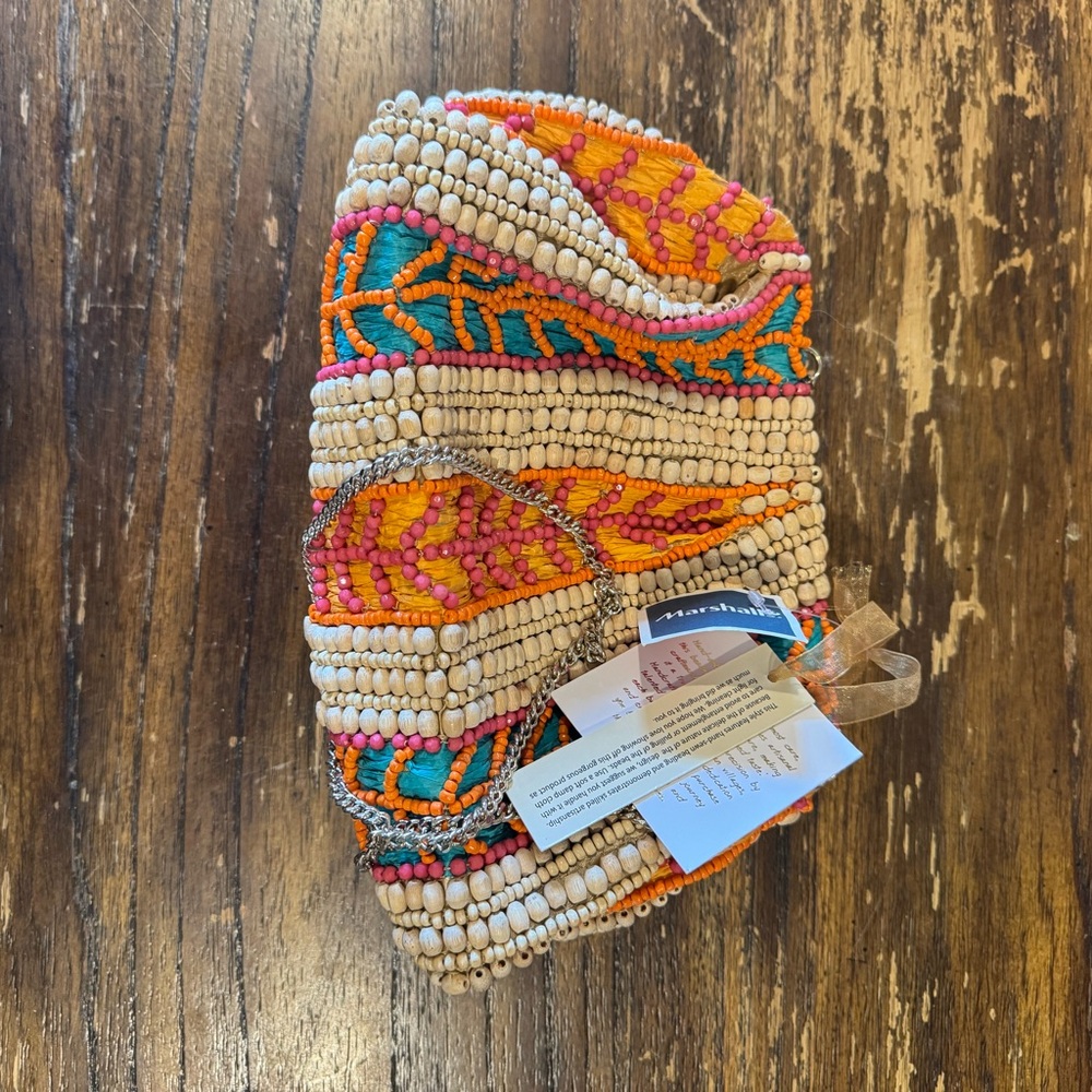 Colorful Beaded Clutch